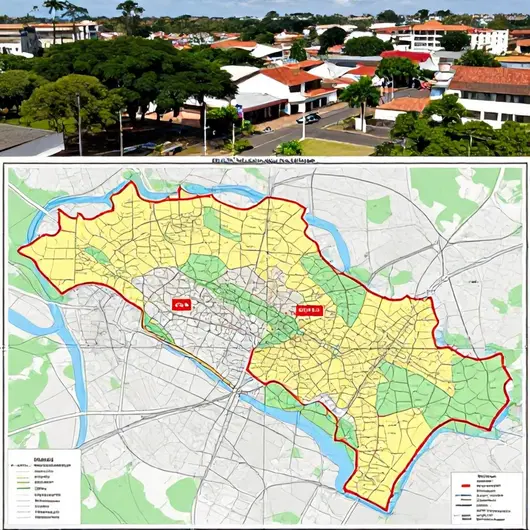 Mapa Municipal de Crato com distritos Mapa Municipal de Crato com distritos